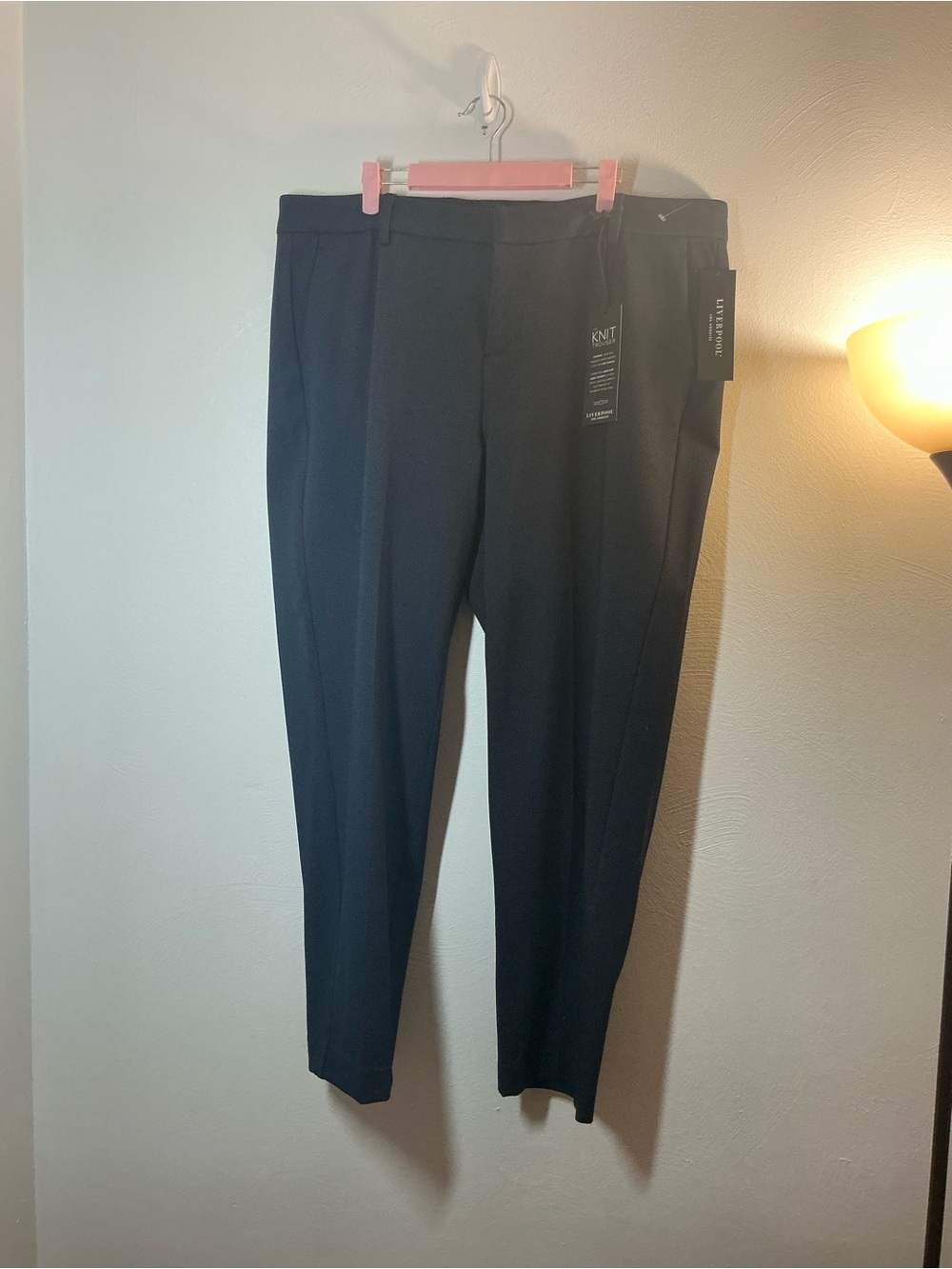 Liverpool Knit Trousers Navy Blue Size 16W